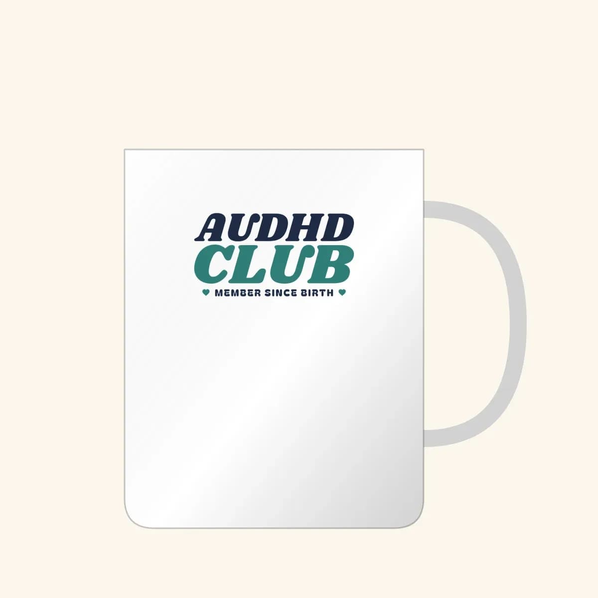 AuDHD Club Mug in White