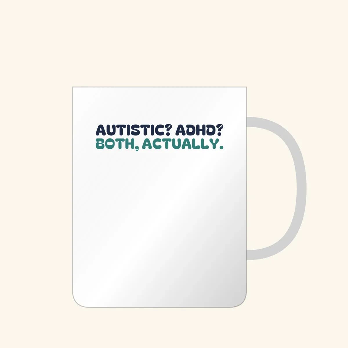 Both, Actually Mug in White