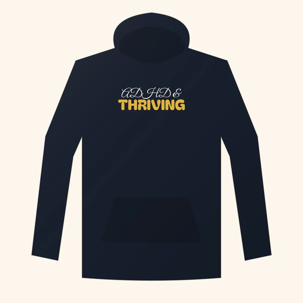 ADHD & Thriving Premium Hoodie in Navy Blazer