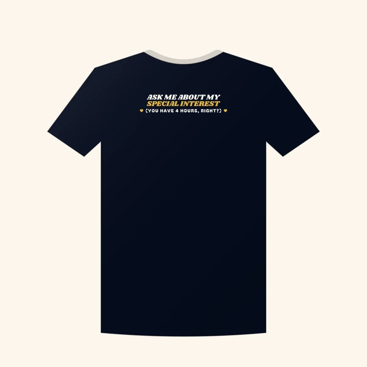 Ask Me About my Special Interest Crewneck Sweatshirt in Navy