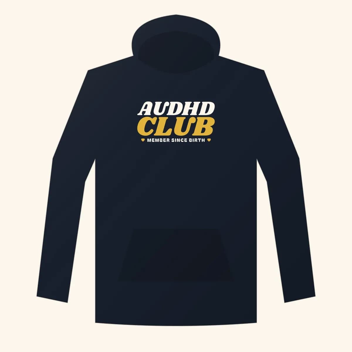 AuDHD Club Premium Hoodie in Navy Blazer