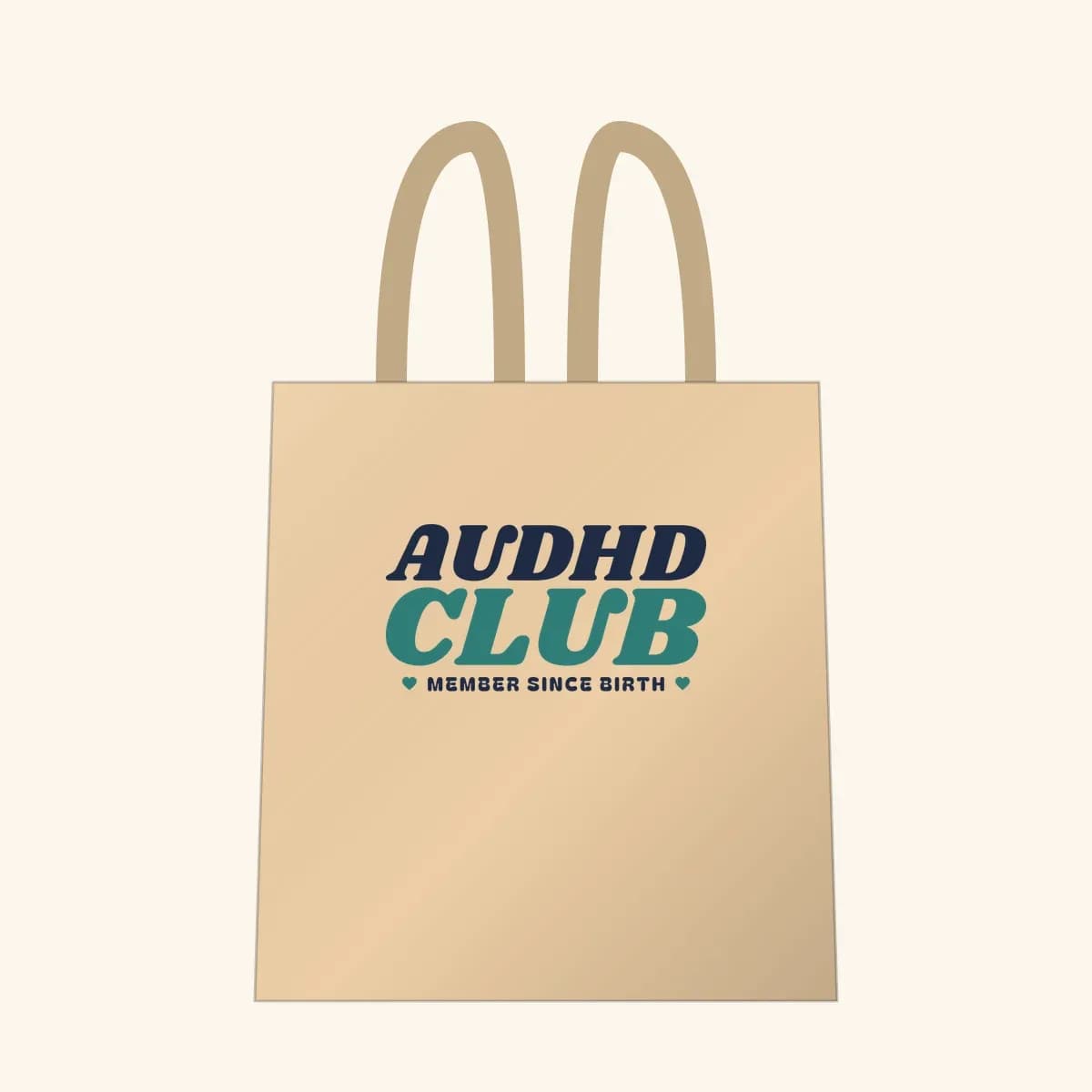 AuDHD Club Tote Bag in Oyster