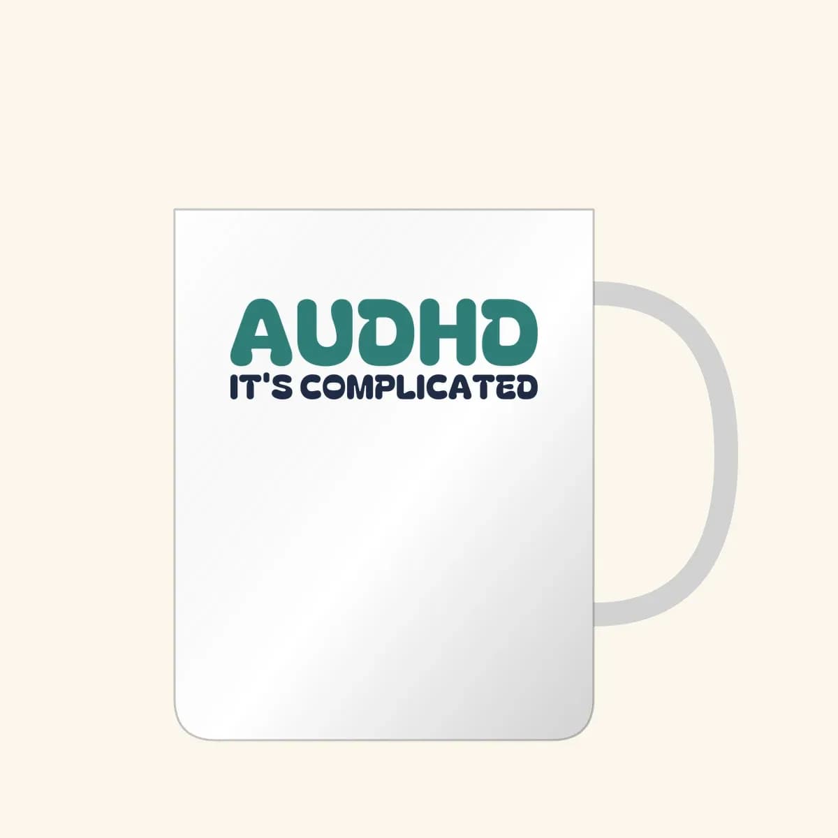 AuDHD: It’s Complicated Mug in White