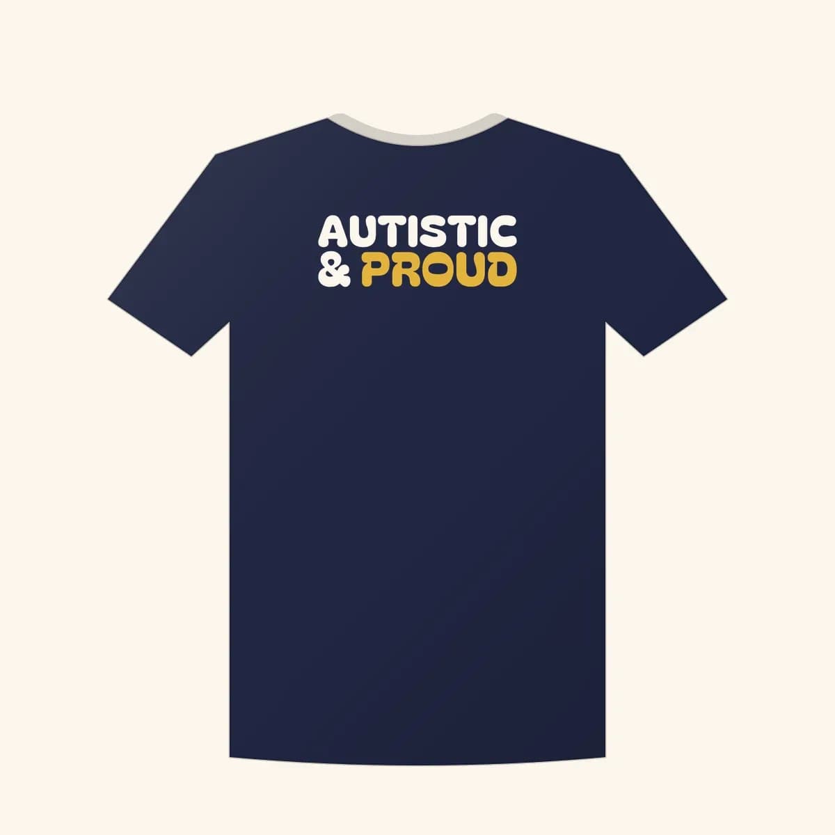 Autistic & Proud Classic Tee in Navy