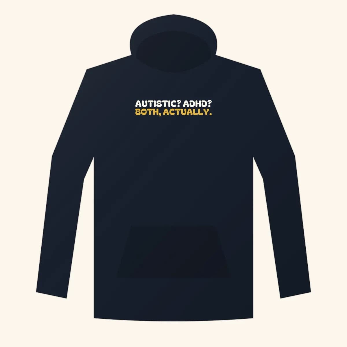 Both, Actually Premium Hoodie in Navy Blazer