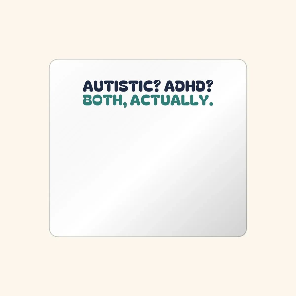 Both, Actually Sticker in White