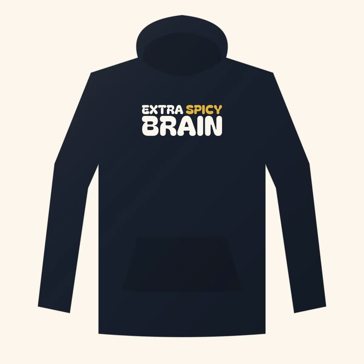 Extra Spicy Brain Premium Hoodie in Navy Blazer