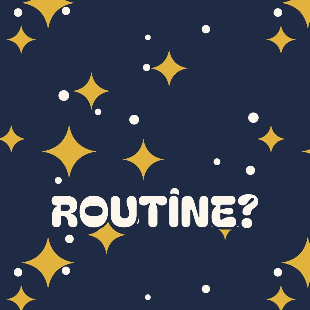I Need Routine. I Hate Routine. PopSocket-Friendly iPhone Case in Gold Stars