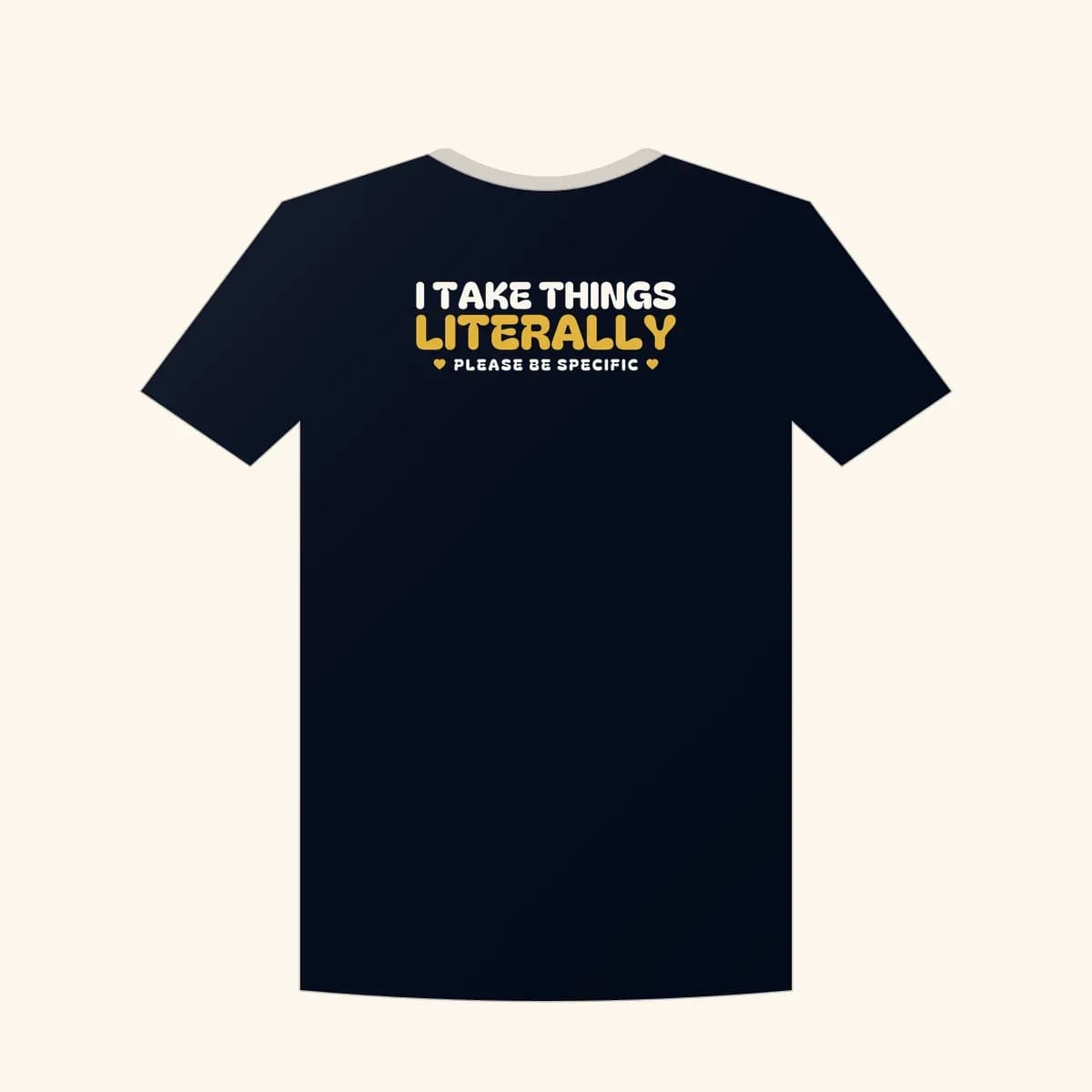 I Take Things Literally Crewneck Sweatshirt in Navy