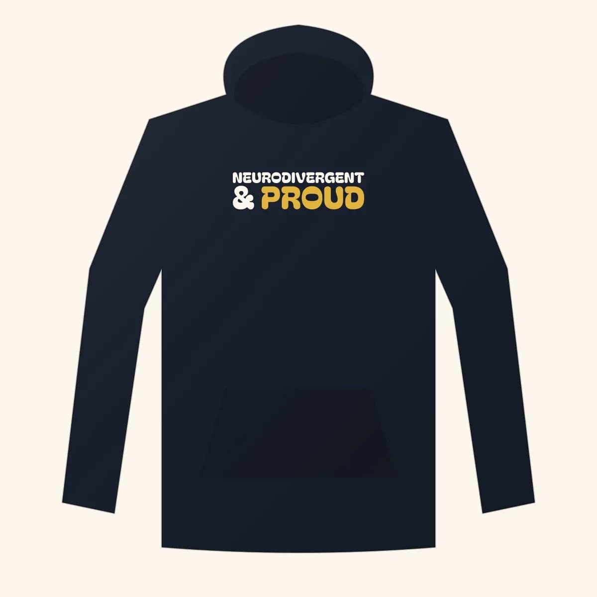 Neurodivergent & Proud Premium Hoodie in Navy Blazer