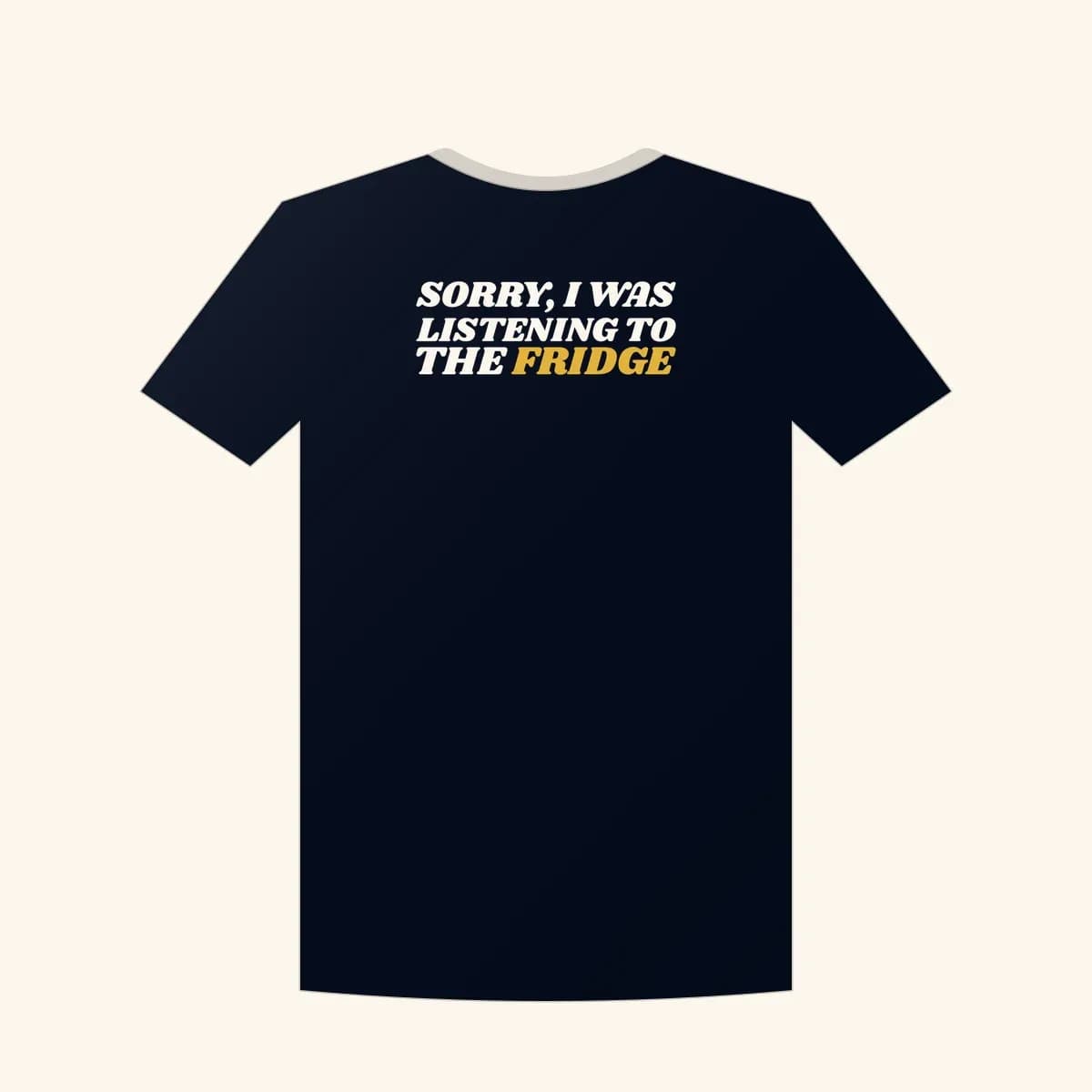Sorry, I Was Listening to the Fridge Crewneck Sweatshirt in Navy