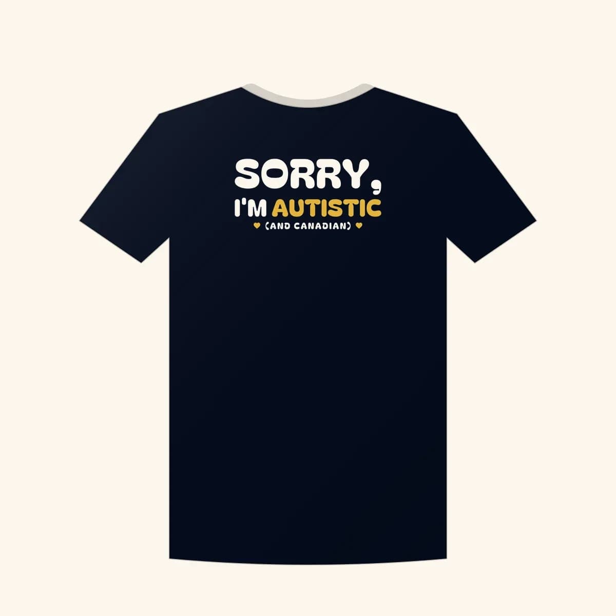 Sorry, I’m Autistic (and Canadian) Crewneck Sweatshirt in Navy