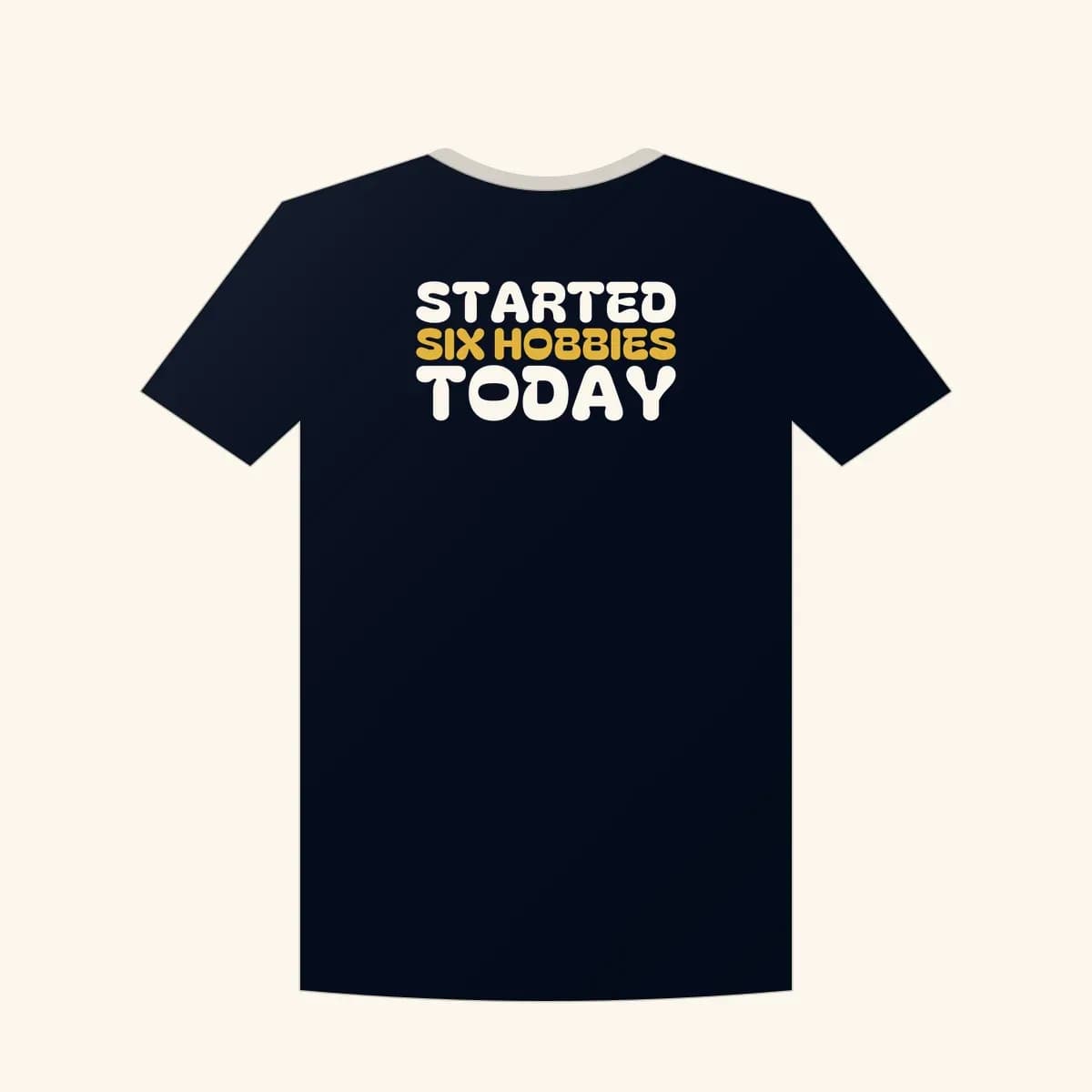 Started Six Hobbies Today Crewneck Sweatshirt in Navy
