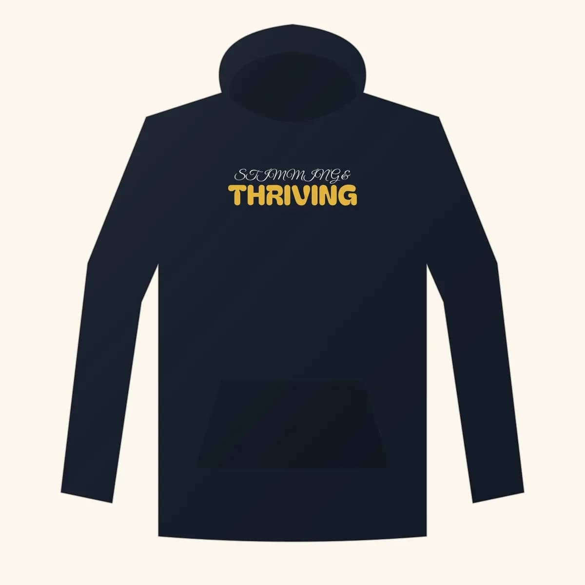 Stimming and Thriving Premium Hoodie in Navy Blazer