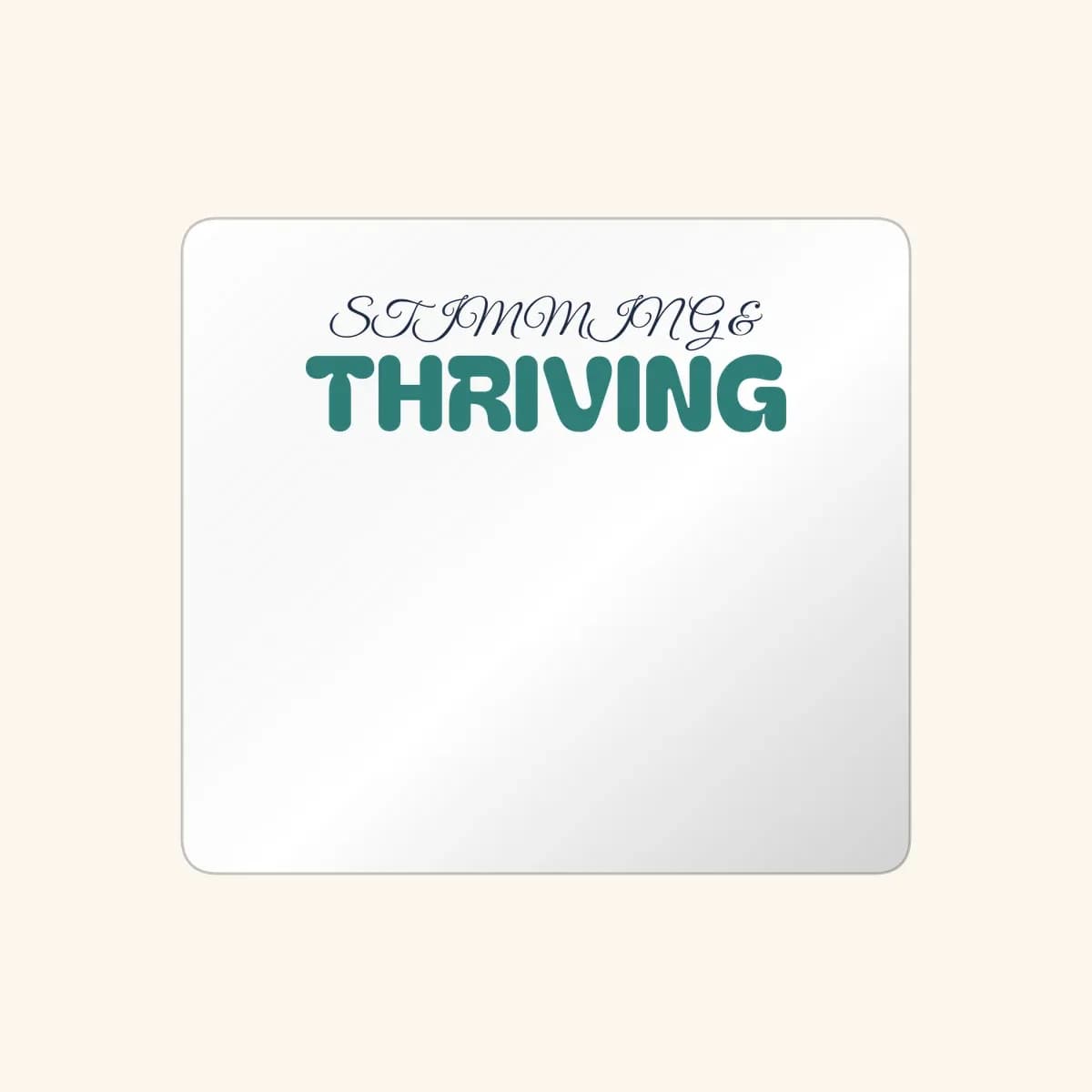 Stimming and Thriving Sticker in White