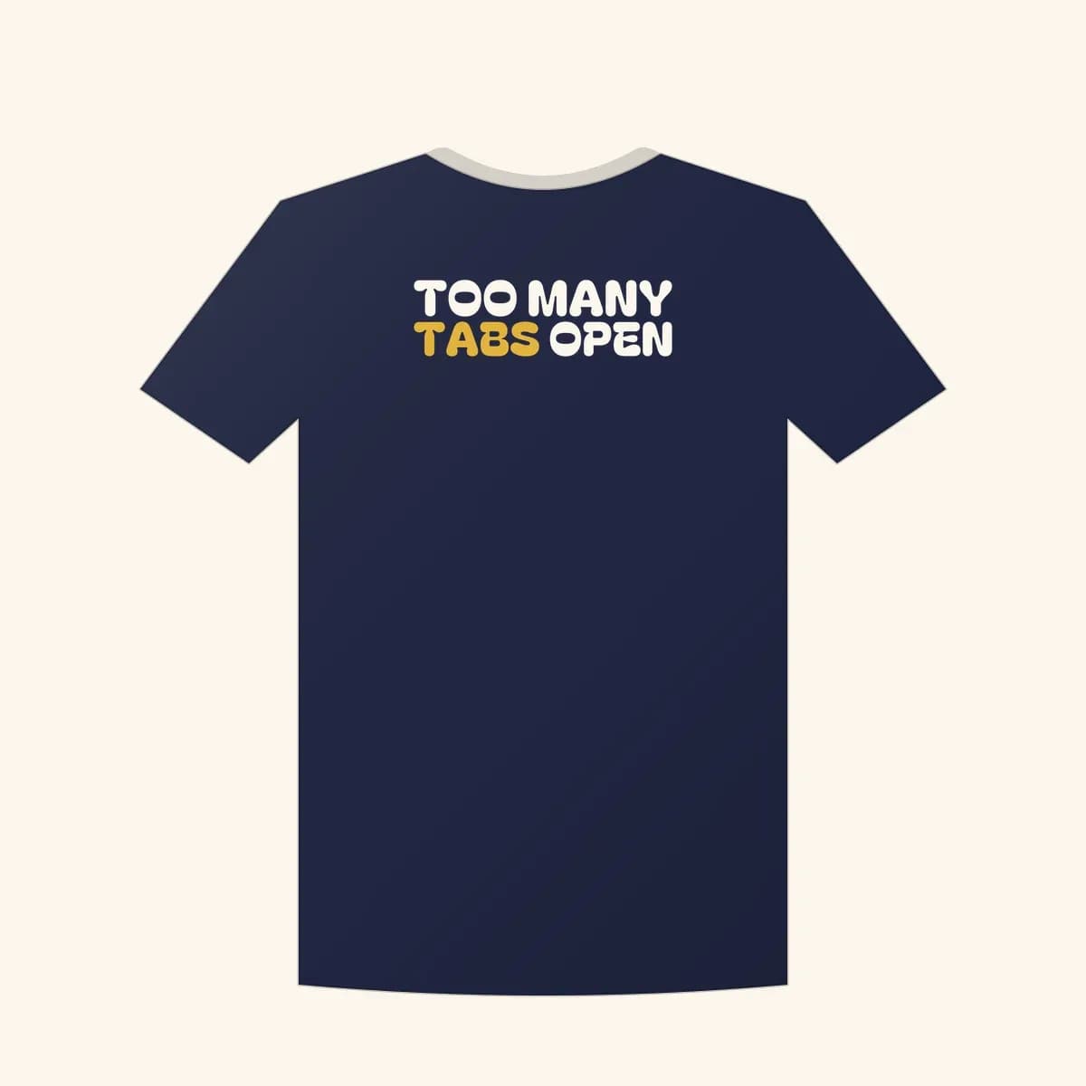 Too Many Tabs Open Classic Tee in Navy