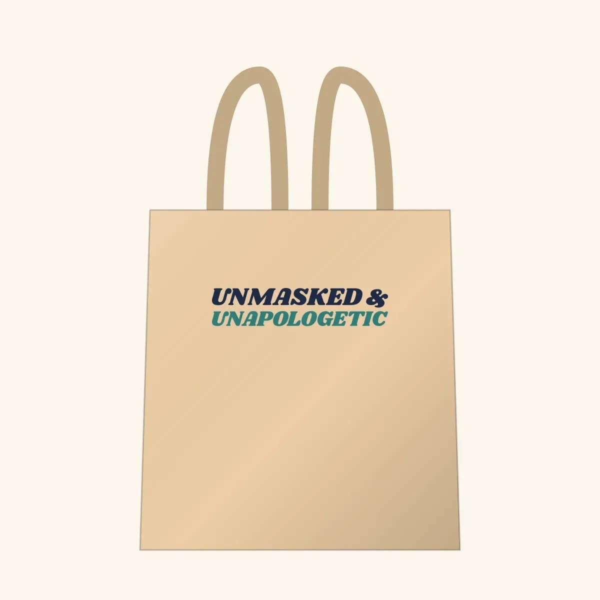 Unmasked & Unapologetic Tote Bag in Oyster